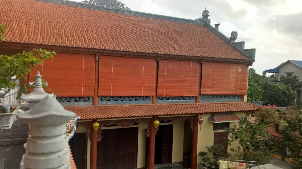 mành trúc màu da bò