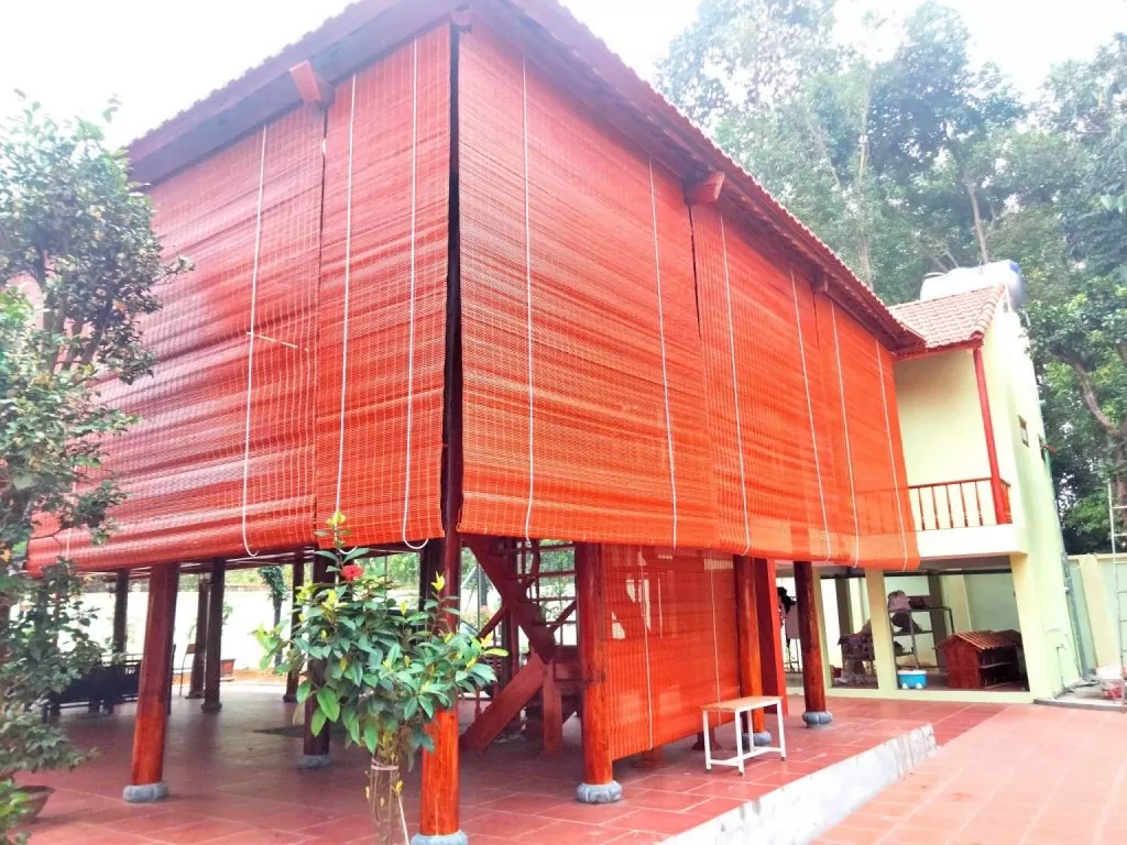 mành trúc màu da bò